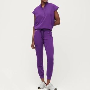 Figs Zamora Jogger in Digital Grape